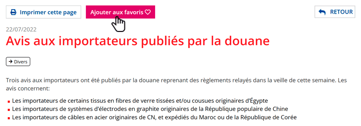 Veille réglementaire douane